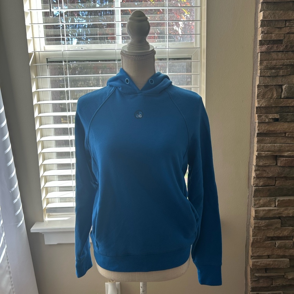G/FORE Women's Fore French Terry Hooded Sweatshirt-Vibrant Blue-Size XS NWT - Picture 4 of 7